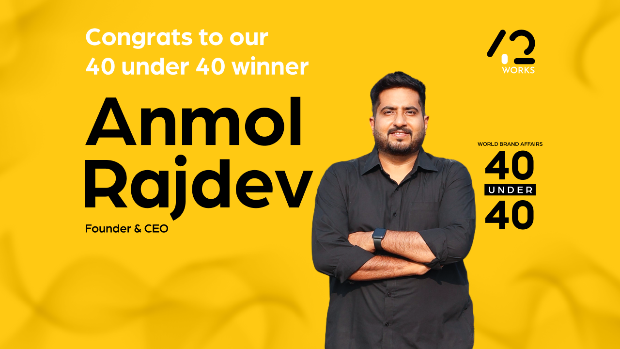 42Works Founder, Anmol Rajdev, Named to Prestigious 40 Under 40 List