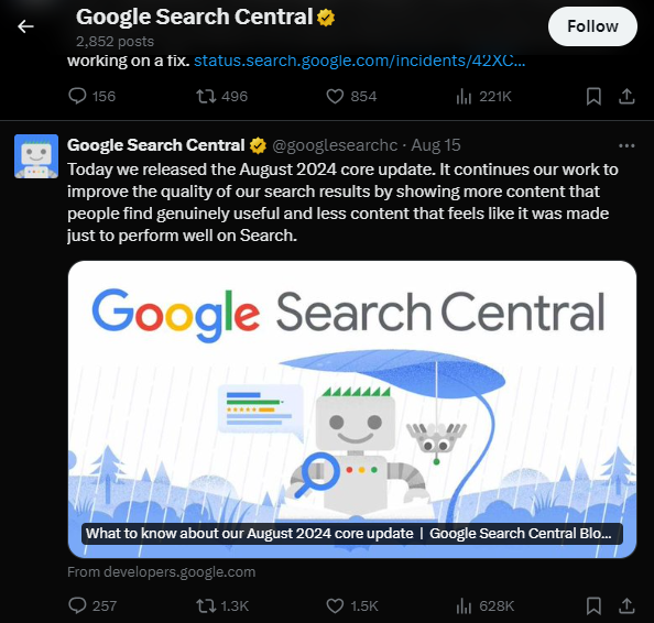 google search central