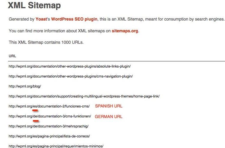 Submit multilingual sitemaps